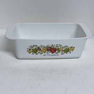 Vintage Corning Ware Spice of Life La Marjolaine Loaf Pan P-315-B